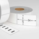 Dymo 11352 / S0722520 Compatible Labels, 25 mm x 54 mm, 500 Labels, Removable - White-Etiket Now