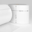 Zebra 800264-605 compatible labels, 102 mm x 152 mm, 300 labels, 25 mm core, permanent - White-Etiket Now