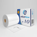 10 Rolls of Zebra 800284-605 ECO Compatible Labels, 102 mm x 210 mm, 210 Labels, 25 mm Core, Permanent, White-Etiketnow