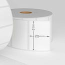 Zebra 880199-025 compatible labels, 51 mm x 25 mm, 2580 labels, 25 mm core,  permanent - White-Etiket Now