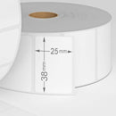 Zebra 880595-025DU compatible labels, 38 mm x 25 mm, 2.580 labels, 25 mm core, permanent - White-Etiket Now