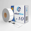 10 Rolls of Dymo S0929120 Compatible Labels, 25 mm x 25 mm, 750 Labels, Permanent, White-Etiketnow