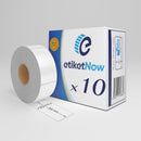 10 Rolls - Dymo 11352 / S0722520 Compatible Labels, 25 mm x 54 mm, 500 Labels, Permanent, White-Etiketnow