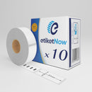 10 Rolls of Dymo 11355 Compatible Labels, 19 mm x 51 mm, 500 Labels, Permanent, White-Etiketnow