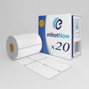 20 Rolls of Dymo S0904980 (4XL) Compatible Labels, 104 mm x 159 mm, 220 Labels, Permanent, White-Etiketnow