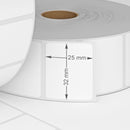 Zebra 800261-105 compatible labels, 32 x 25mm, 2580¥_Labels, 25mm Core, Permanent - White-Etiket Now