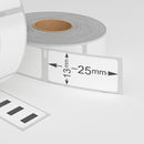 Dymo 11353 / S0722530 compatible labels, 13 mm x 25 mm, 1000 labels, permanent - White-Etiket Now