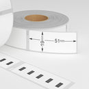 Dymo 11355 compatible labels, 19 mm x 51 mm, 500 labels, permanent - White-Etiket Now