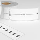 Dymo 99010 / S0722370 compatible labels, 260 labels, 28 mm x 89 mm, permanent - White-Etiket Now