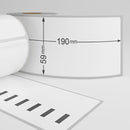 Dymo 99019 / S0722480 compatible labels, 59 mm x 190 mm, 110 labels, permanent - White-Etiket Now