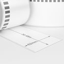 Brother DK-22205  Compatible Labels, Continuous Label, 63 mm x 30.48 m, Removable - White-Etiket Now