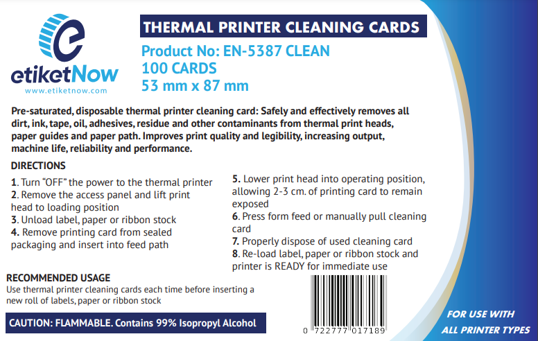 Small Cleaning Cards-Etiketnow